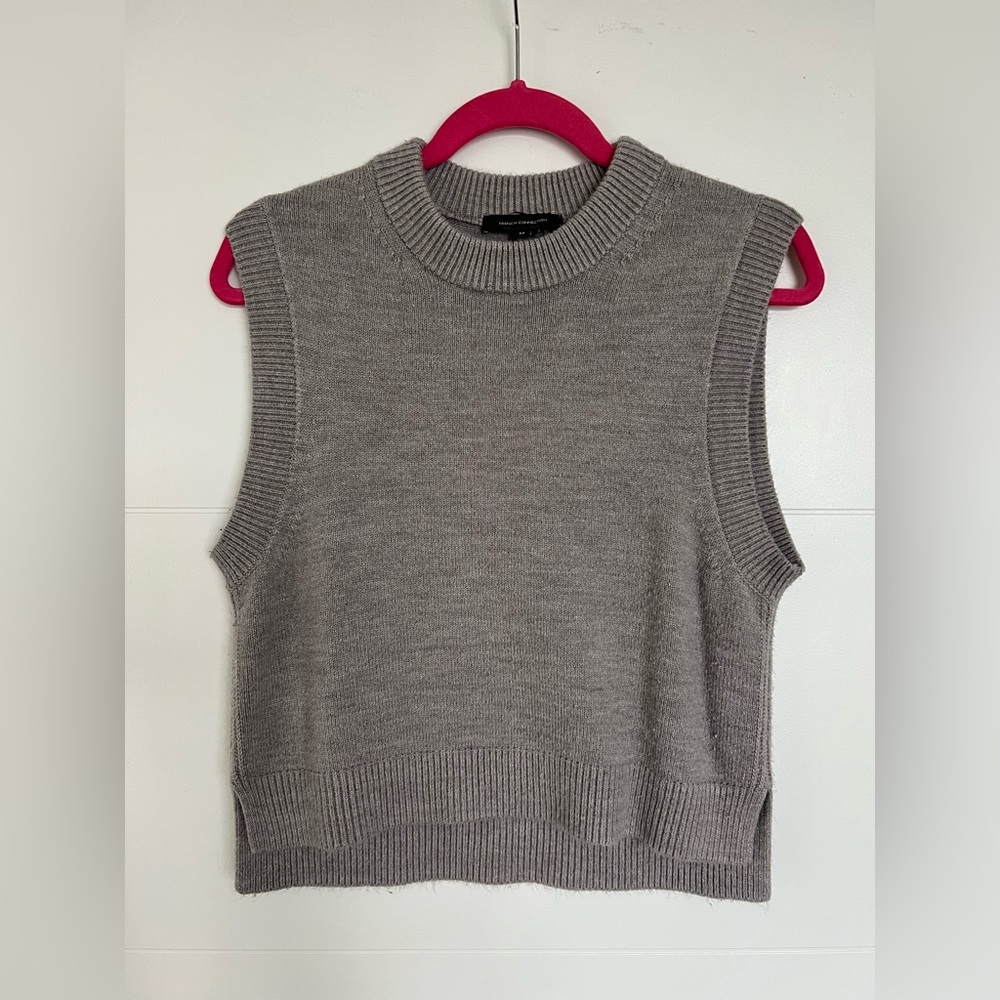 French Connection Sweater Vest Gray